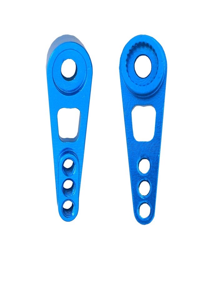 Treehobby 3PCS Treehobby 25T Steering Servo Arm Horn Kits Metal Parts Compatible with Wltoys A949 A959-B A969 A979 k929 RC Hobby Model Car Metal Upgrade Accessories(Blue) - Image 2